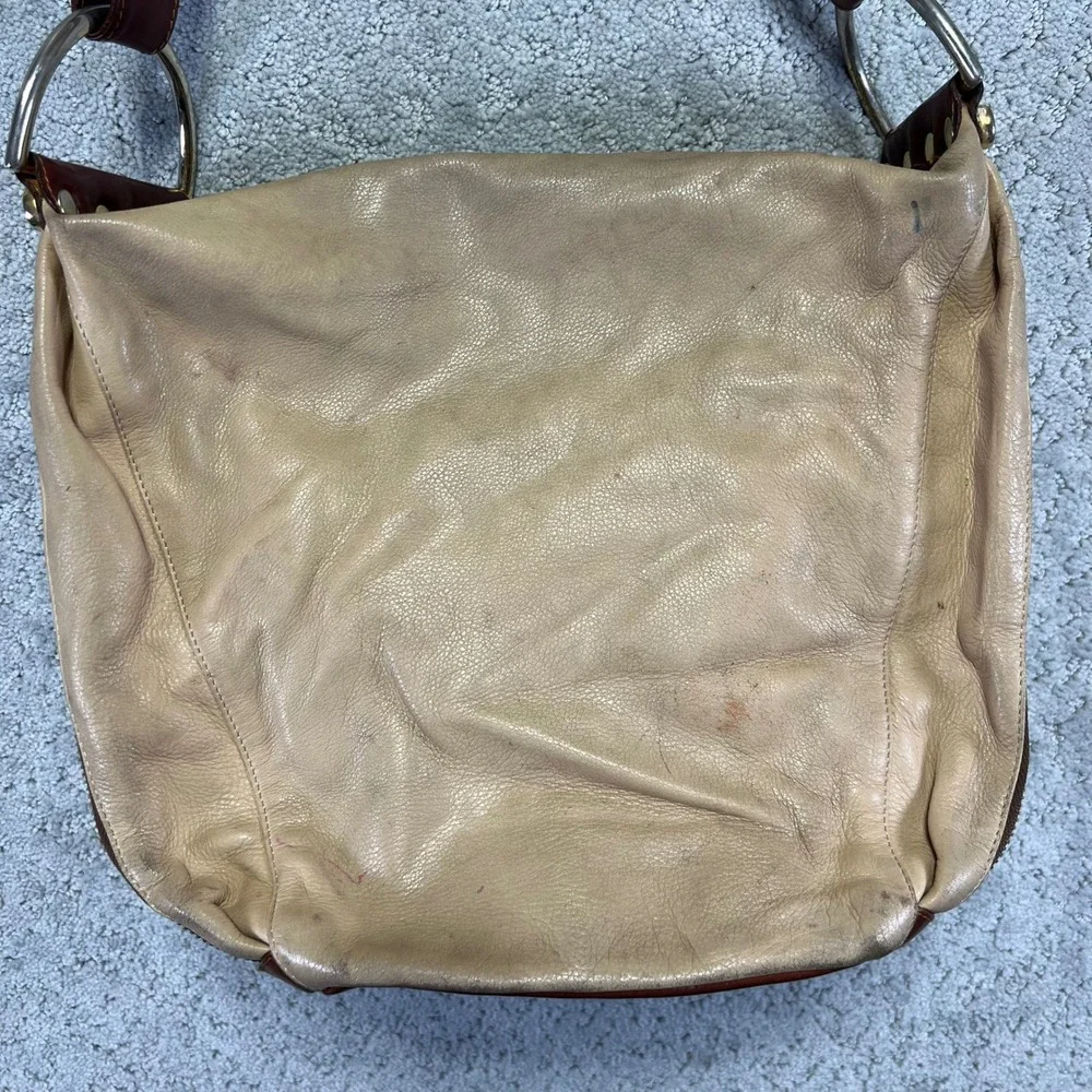 VINTAGE Marino Orlandi Bag Italian Geniune Leather Tan‎ Brown Crossbody Shoulder